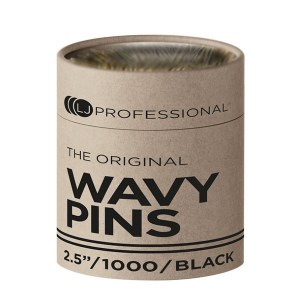 LJ Hairpins Fine WavyBlk 1000p